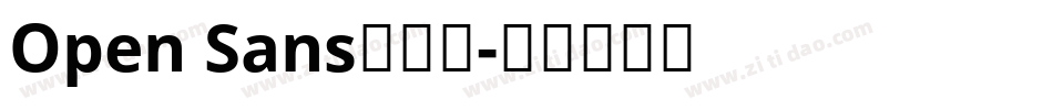 Open Sans手机版字体转换